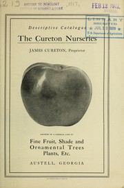 Cover of: Descriptive catalogue and price list | Cureton Nurseries