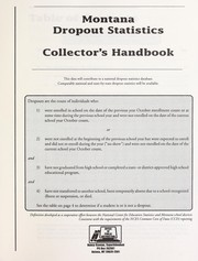 Cover of: Montana dropout statistics collector's handbook