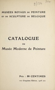 Cover of: Catalogue du Musée moderne de peinture