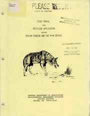 Cover of: Study manual for pesticide applicators using sodium cyanide and the M-44 device