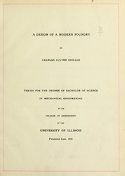 A design of a modern foundry by Charles Culver Shields