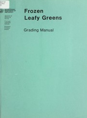 Cover of: Frozen leafy greens: grading manual.