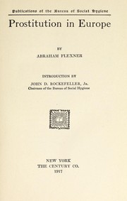 Cover of: Prostitution in Europe