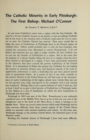 Cover of: The Catholic minority in early Pittsburgh by McAvoy, Thomas Timothy