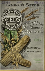 Cashman's seeds by Clinton Falls Nursery Company