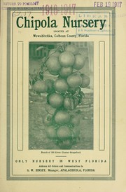 Cover of: Chipola Nursery [catalog]