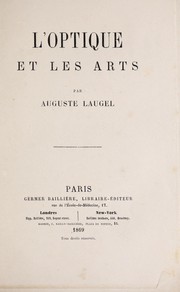 Cover of: L'optique et les arts