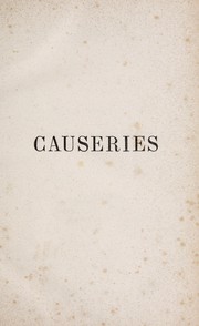 Cover of: Causeries | Edmond About