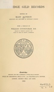 Cover of: Cambridge gild records by Mary Bateson
