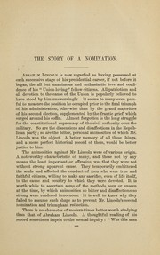 Cover of: The story of a nomination