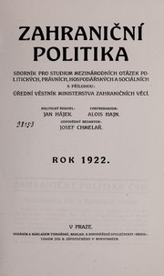 Cover of: Podkarpatská Rus a Společnost národů