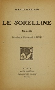 Cover of: Le sorelline, novelle