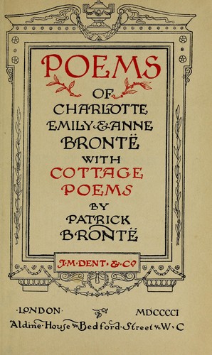 Poems of Charlotte, Emily & Anne Bronte (1901 edition) | Open Library