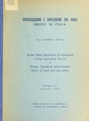 Cover of: Introduzione e diffusione del mais ibrido in Italia