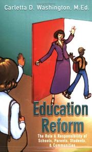 Cover of: Education Reform by Carletta, D Washington