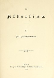 Cover of: Die Albertina by Jos Schönbrunner