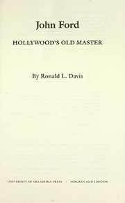 Cover of: John Ford: Hollywood's old master