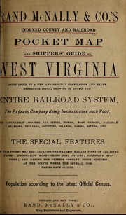 Cover of: Indexed county and railroad pocket map and shippers