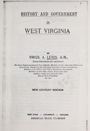 Cover of: History and government of West Virginia