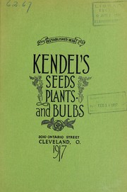 Cover of: Kendel's seeds, plants and bulbs