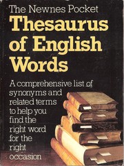 Cover of: The Newnes Pocket Thesaurus of English Words by 