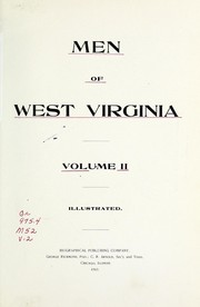 Cover of: Men of West Virginia ...