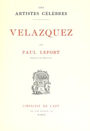 Cover of: Velazquez