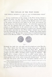 Cover of: The coinage of the West Indies: The sou marqué