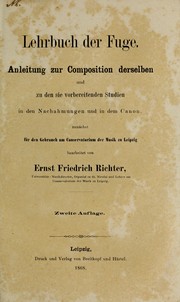 Cover of: Lehrbuch der Fuge by E. F. Richter