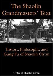 Cover of: The Shaolin Grandmasters' text by 