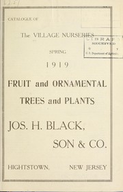 Cover of: Fruit and ornamental trees and plants: Spring 1919