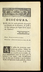 Cover of: Discours prononce  a   l'ho tel de ville de Lyon, le 21 de cembre 1774