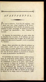 Cover of: Conside rations sur la liberte  du commerce by Nicolas Bergasse