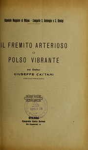 Cover of: Il fremito arterioso o polso vibrante