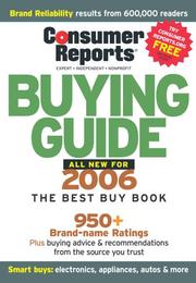 Cover of: The Buying Guide 2006 (Consumer Reports Buying Guide)
