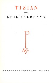 Cover of: Tizian by Emil Waldmann