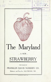 Cover of: The Maryland: a new strawberry