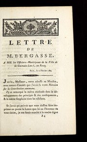 Cover of: Lettre de M. Bergasse sur les E tats-ge ne raux