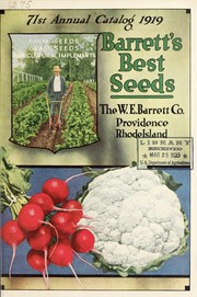 Cover of: 71st annual catalog by W.E. Barrett Co