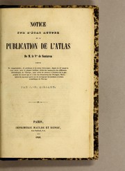 Notice sur l'état actuel de la publication de l'Atlas de M. le vte de Santarem by J.-P Aillaud