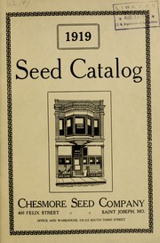 Cover of: 1919 seed catalog