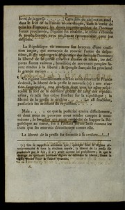 Cover of: Discours de Bertrand (du Calvados), sur la liberte  de la presse: se ance du 9 prairial an 7.