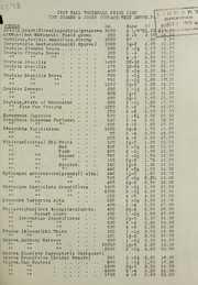 1919 Fall wholesale price list by Conard & Jones Co. (West Grove, Pa.)