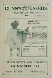 Cover of: Gunn's genuine good seeds: for bigger yields 1919