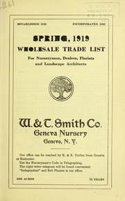 Cover of: Wholesale trade list | W. & T. Smith Company