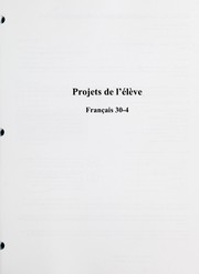 Cover of: Projets de l'élève: français 30-4