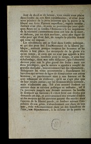 Cover of: Discours prononce  par Cornet (du Loiret), pre sident du Conseil des anciens, a   l'occasion de la mort du ge ne ral Joubert: se ance du 25 fructidor an 7.