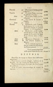 Cover of: E tat du compte rendu a   la Convention nationale par le citoyen Dornier, des recettes & de penses qu'il a faites pendant dix mois et demi qu'a dure  sa mission a   l'arme e de l'Ouest, dite de la Vende e.