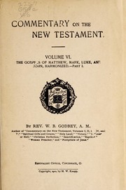 Cover of: Commentary on the New Testament