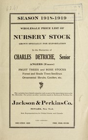 Cover of: Wholesale price list of nursery stock by Jackson & Perkins Co